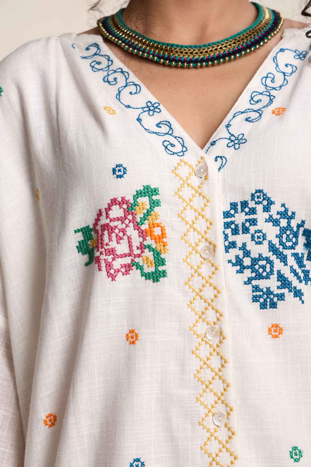 DRESSES Jaipur Rose Bella Dress (White Mist)