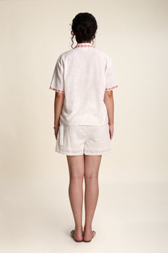 BOTTOMS Jaipur Rose Club Skort (White Mist)