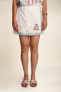 BOTTOMS Jaipur Rose Club Skort (White Mist)