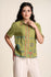 Jaipur Rose Boxy Crop Shirt (Midday Meadow)