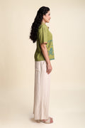 TOPS Jaipur Rose Boxy Crop Shirt (Midday Meadow)