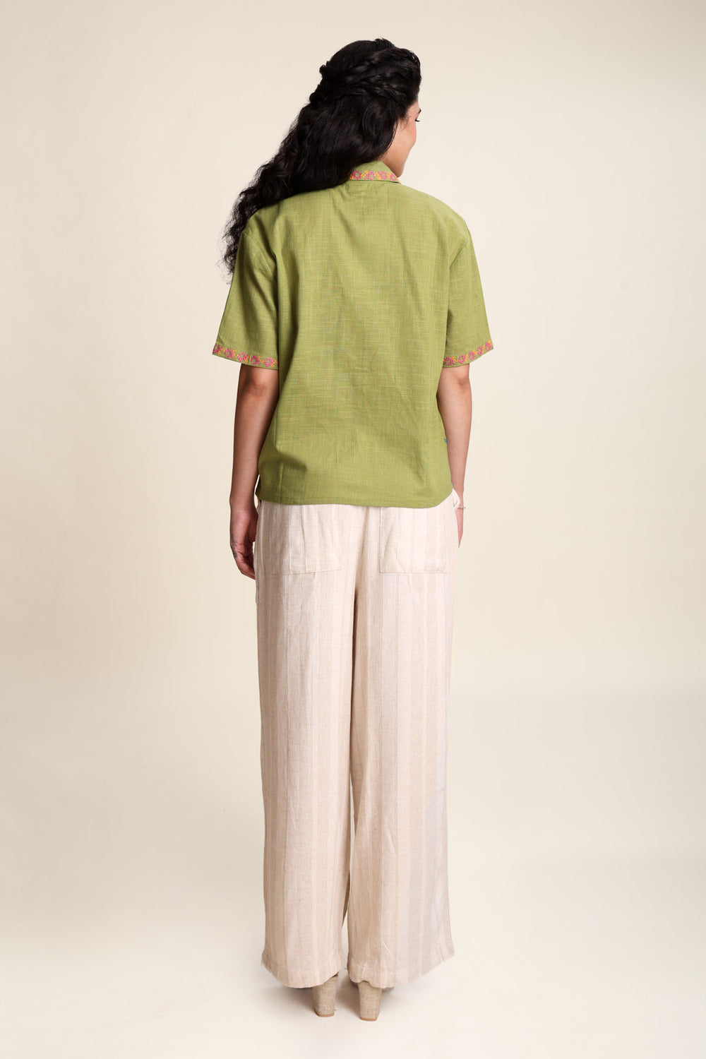 TOPS Jaipur Rose Boxy Crop Shirt (Midday Meadow)