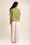 TOPS Jaipur Rose Boxy Crop Shirt (Midday Meadow)
