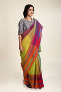 SAREES & DRAPES Javitri Handloom Saree (Spice Reds)