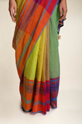 SAREES & DRAPES Javitri Handloom Saree (Spice Reds)
