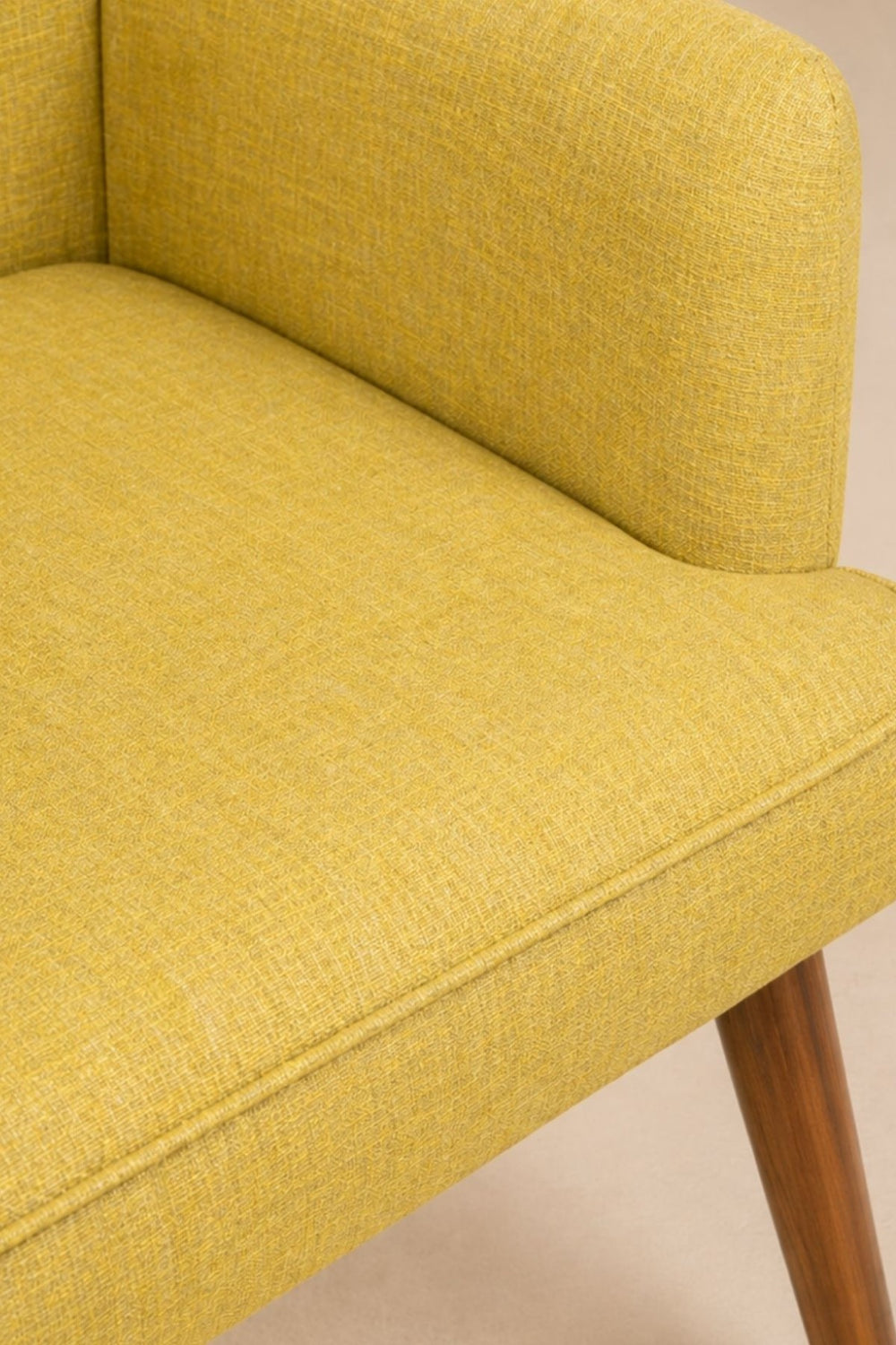 Upholstered Bundle Kabo Accent Chair in Lime Zest Raffia Fabric