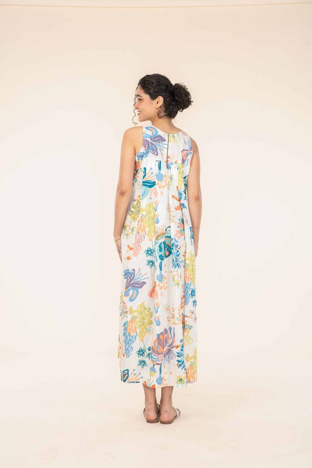 KACHNAR PLEATED MAXI CURIOUS PEACH