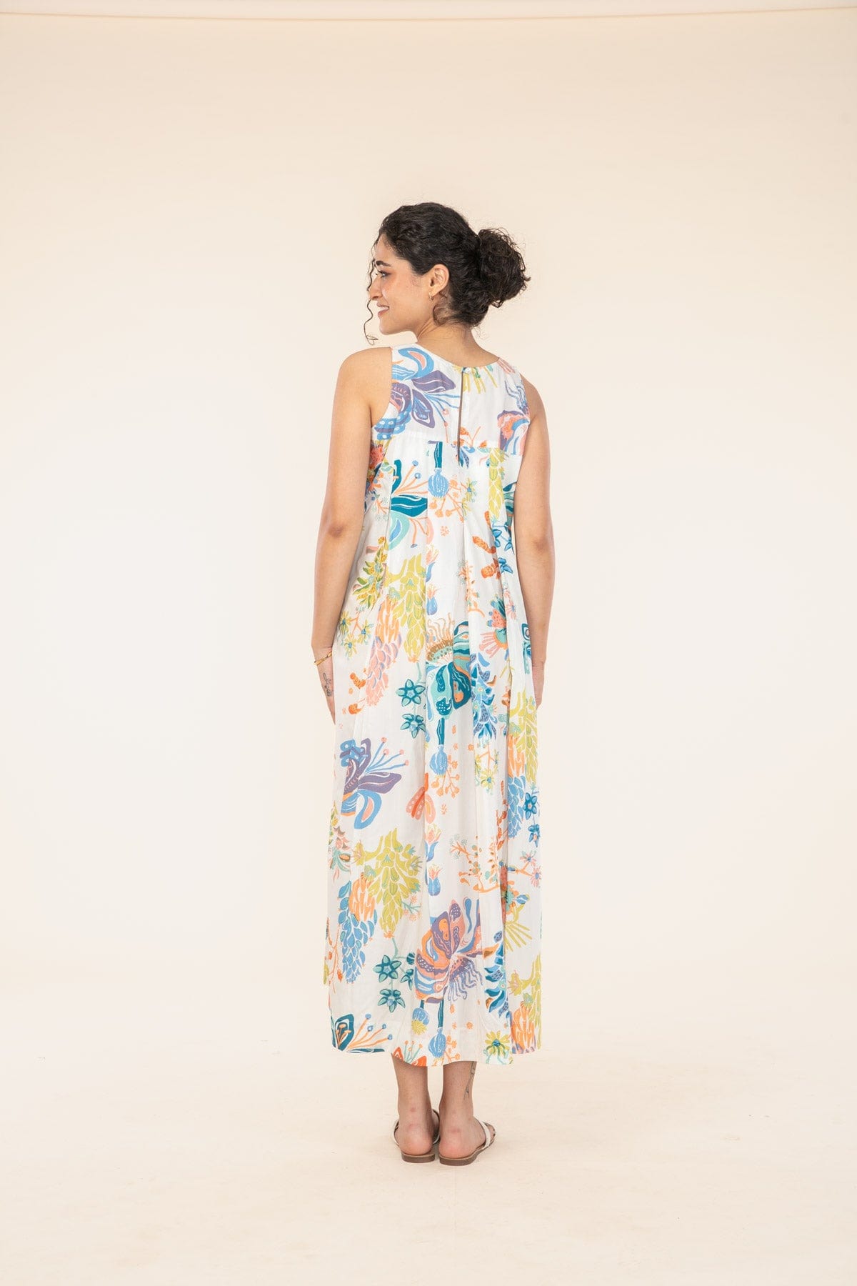 KACHNAR PLEATED MAXI CURIOUS PEACH