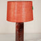 Karah Mineral Red Ceramic Table Lamp with Solid Taper Drum Lampshade (Dusky Red)