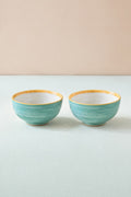 BOWLS Gypsy Rose Ceramic Katori (Set Of 2)