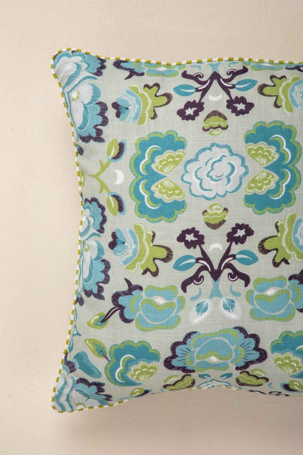 KEORA STRIPERS CUSHION COVER HONEY BLOOM