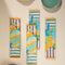 Keora Stripers Honey Bloom Dinner Napkin (Set Of 4)