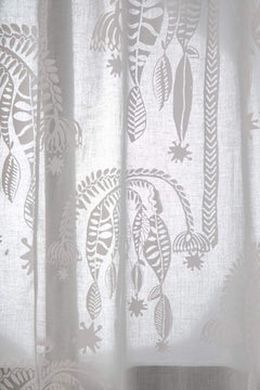 PRINT & PATTERN SHEER FABRICS Toddy Palm Sheer Curtain