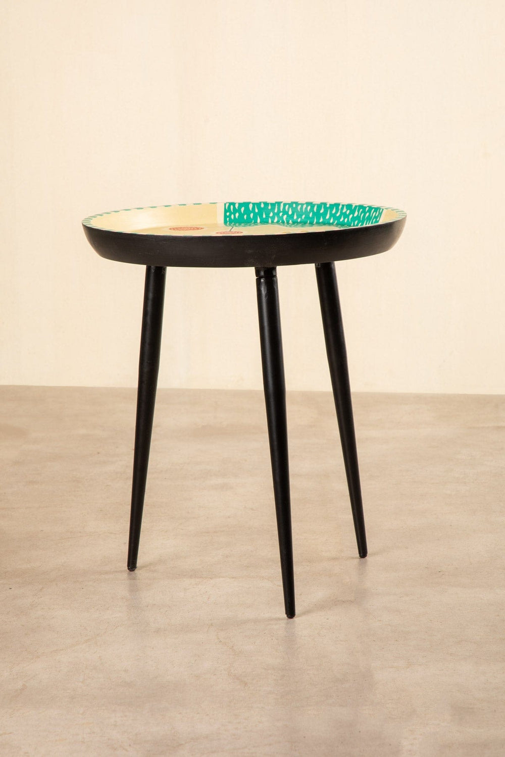 KISSED HANDS PAINTED SIDE TABLE