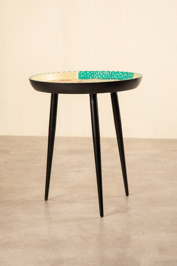 KISSED HANDS PAINTED SIDE TABLE