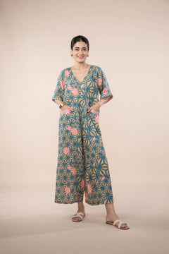 Kiwach Jumpsuit (Goldenrod Blue)