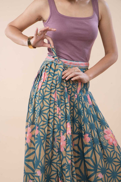 KIWACH WRAP SKIRT GOLDENROD