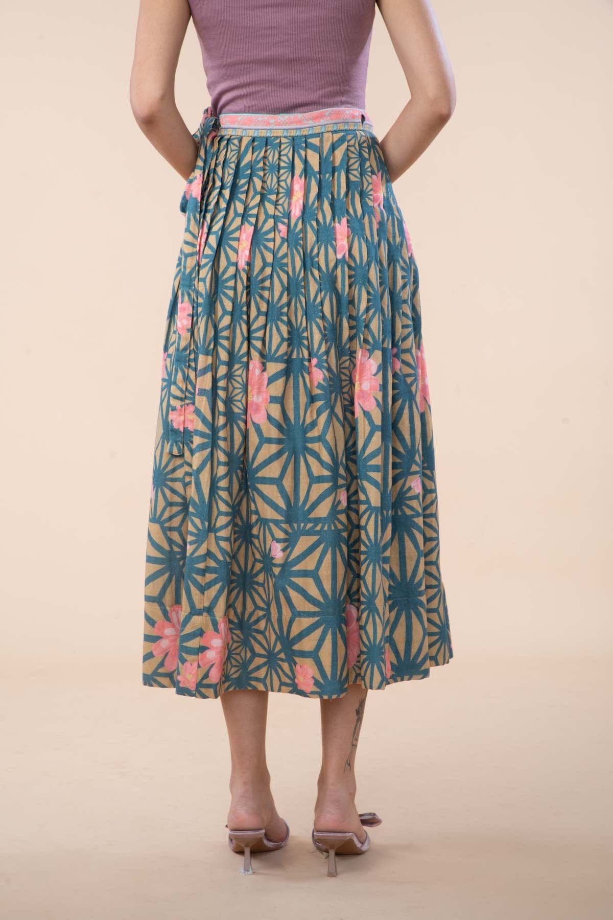 BOTTOMS Kiwach Wrap Skirt (Goldenrod)