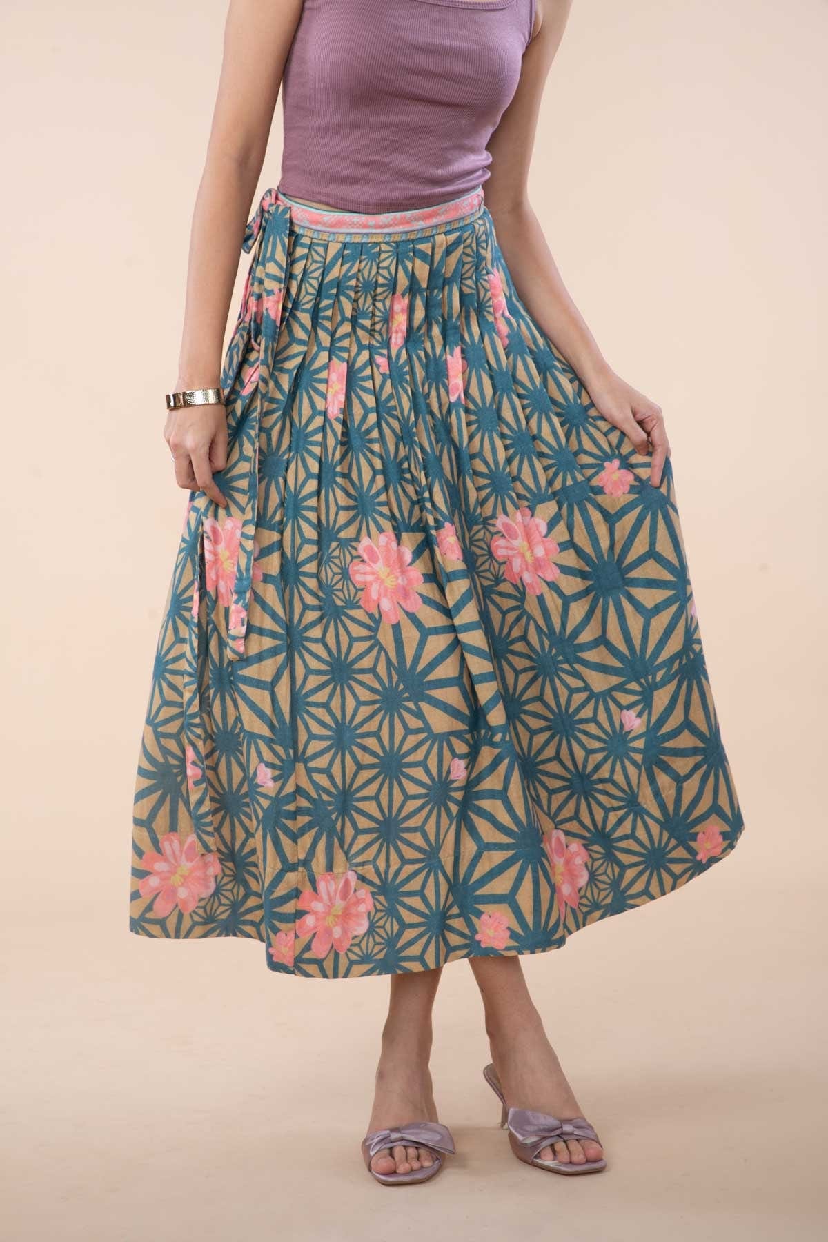 KIWACH WRAP SKIRT GOLDENROD