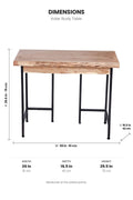 STUDY TABLES Kobe Study Table (Acacia Wood And Metal)