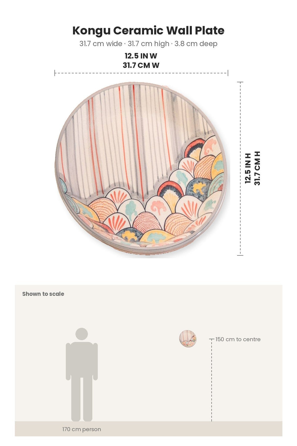 WALL PLATES Kongu Ceramic Wall Plate