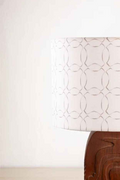 Lighting Bundle Landfall Ogee Table Lamp with Circle Grid Drum Lampshade (Grey)
