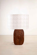Lighting Bundle Landfall Ogee Table Lamp with Circle Grid Drum Lampshade (Grey)
