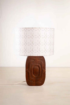 Lighting Bundle Landfall Ogee Table Lamp with Circle Grid Drum Lampshade (Grey)