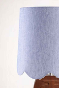 Lighting Bundle Landfall Ogee Table Lamp with Solid Blue Scalloped Taper