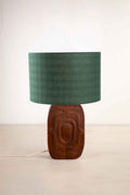 Lighting Bundle Landfall Ogee Table Lamp with Solid Drum Lampshade (Green)