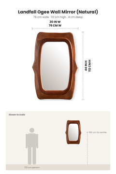 MIRRORS Landfall Ogee Wall Mirror (Natural)
