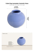 FLOWER VASES Color Pop lavender Ceramic Vase