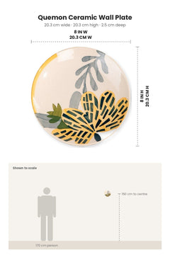 WALL PLATES Quemon Ceramic Wall Plate