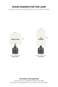 TABLE LAMPS Luna Table Lamp (Light Grey)
