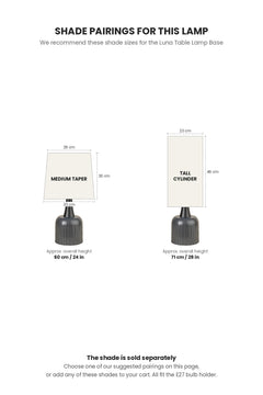 TABLE LAMPS Luna Table Lamp (Light Grey)