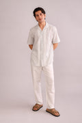 SHIRTS Linen Stripes Camp Shirt (Arrakis Salt)