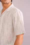 SHIRTS Linen Stripes Camp Shirt (Arrakis Salt)