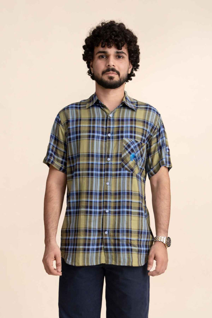 SHIRTS Madras Plaid Resort Shirt (Midday Meadow)