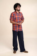 SHIRTS Madras Plaid Resort Shirt (Harmony Orange)