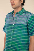MADRAS STRIPES RESORT SHIRT SPRING FOREST