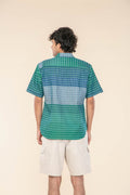 MADRAS STRIPES RESORT SHIRT SPRING FOREST