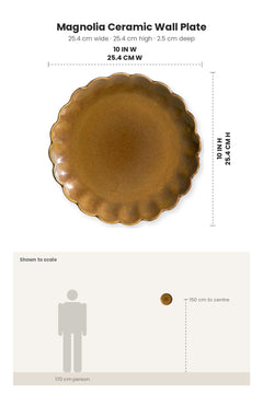 WALL PLATES Magnolia Ceramic Wall Plate