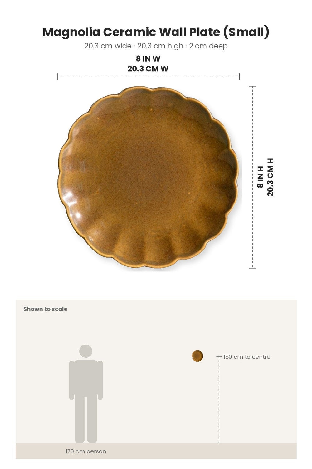 WALL PLATES Magnolia Ceramic Wall Plate (Small)