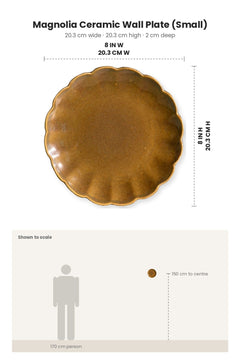 WALL PLATES Magnolia Ceramic Wall Plate (Small)