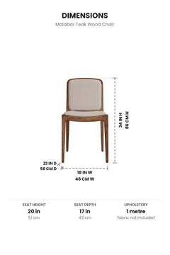 DINING CHAIRS Malabar Teak Wood Chair
