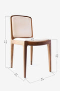 Upholstered Base Malabar Teak Wood Chair