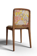 Upholstered Base Malabar Teak Wood Chair