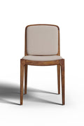 Upholstered Base Malabar Teak Wood Chair