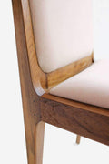 Upholstered Base Malabar Teak Wood Chair