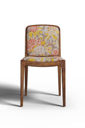 Upholstered Base Malabar Teak Wood Chair